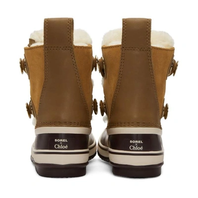 Shop Chloé Brown Sorel Edition Winter Boots