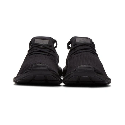 Shop Adidas Originals Black Swift Run Pk Sneakers