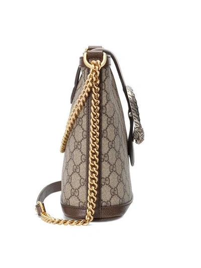 Shop Gucci Dionysus Medium Gg Bucket Bag In Neutrals