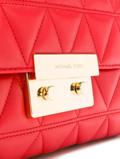 Shop Michael Michael Kors Sloan Large Shoulder Bag In Red