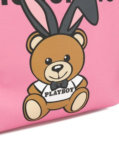 Shop Moschino Teddy Playboy Backpack - Pink