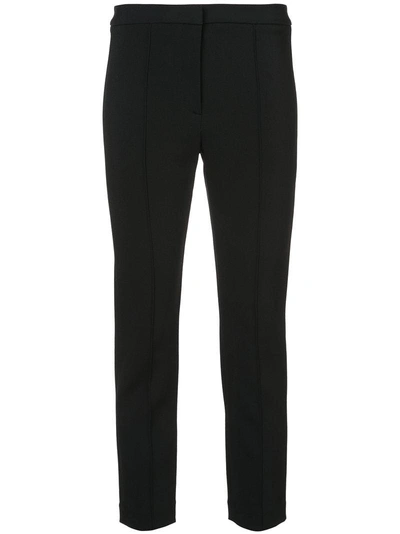 Shop Adam Lippes Pintuck Cropped Trousers