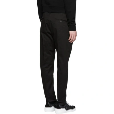 Shop Dsquared2 Black Hockney Trousers In 900 Black