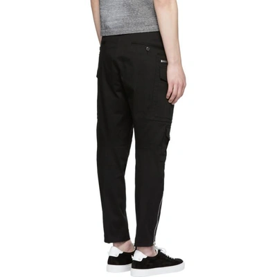 Shop Dsquared2 Black Sexy Cargo Pants In 900 Black