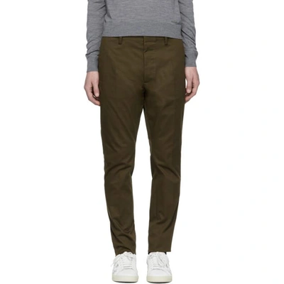 Shop Dsquared2 Green Hockney Trousers In 710 Mltgrn