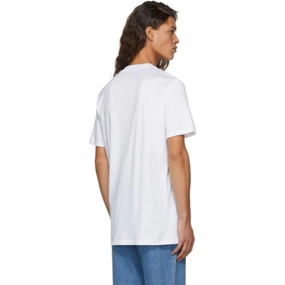 Shop Lanvin White Crossed Out Logo T-shirt