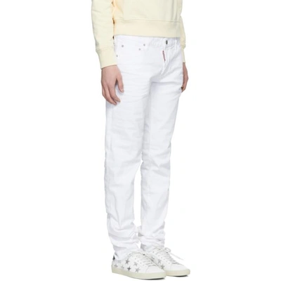 Shop Dsquared2 White Slim Jeans