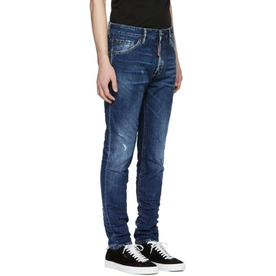 Shop Dsquared2 Blue Cool Guy Jeans In 470 Navy