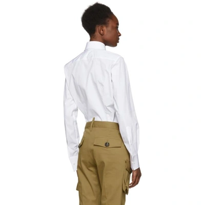 Shop Dsquared2 White Slim Button-down Shirt
