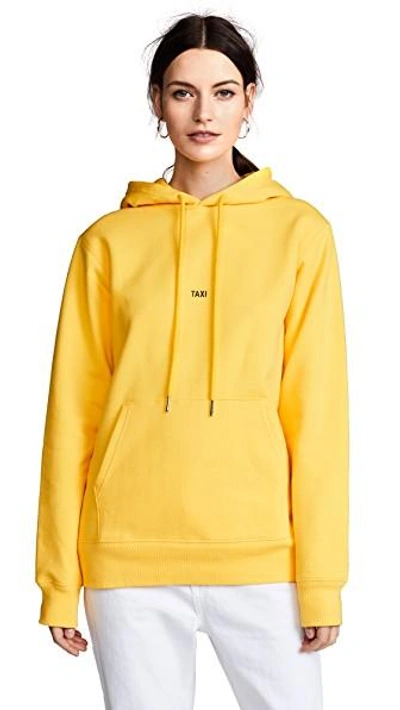 Shop Helmut Lang Taxi Hoodie In Yellow