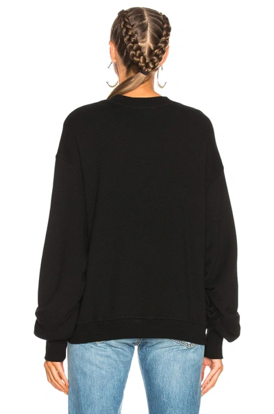 Shop R13 Pleated Sleeve Sweatshirt In Black