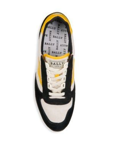 Shop Bally Gavino Retro Runner Low-top Sneakers In Natural