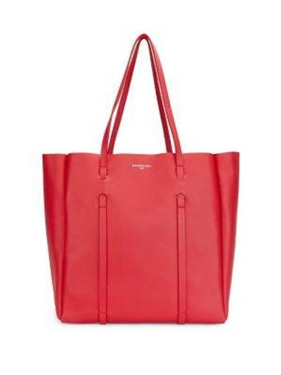 Shop Balenciaga Small Everyday Tote In Rouge