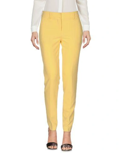 Shop Atos Lombardini Pants In Yellow