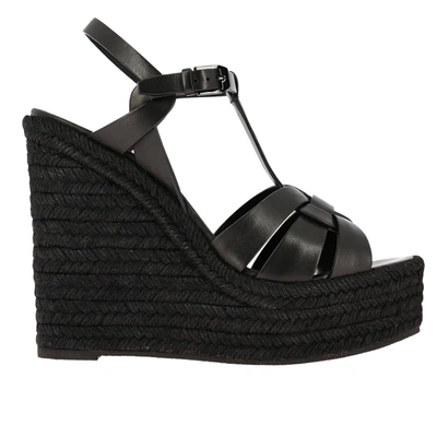 Shop Saint Laurent Wedge Shoes Shoes Women  In Black