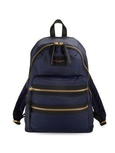 Shop Marc Jacobs Zip-accented Nylon Backpack In Dark Violet