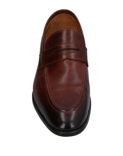 Shop Campanile Man Loafers Dark Brown Size 12 Leather