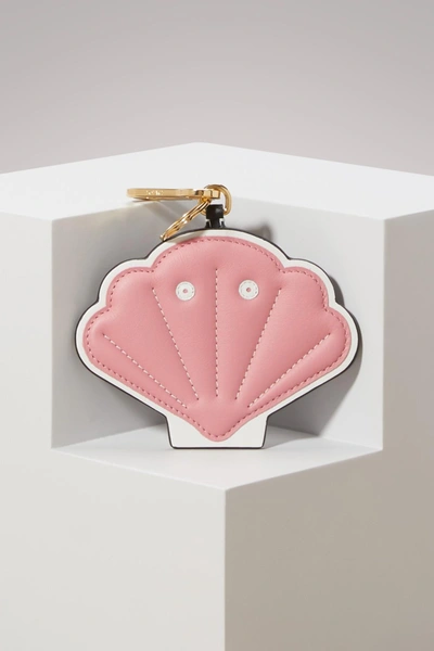 Shop Loewe Shell Charm In Candy/white
