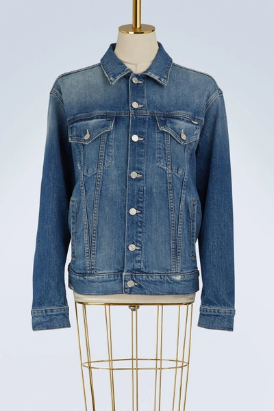 Shop Mother Drifter Oversized Jean Jacket In Msl
