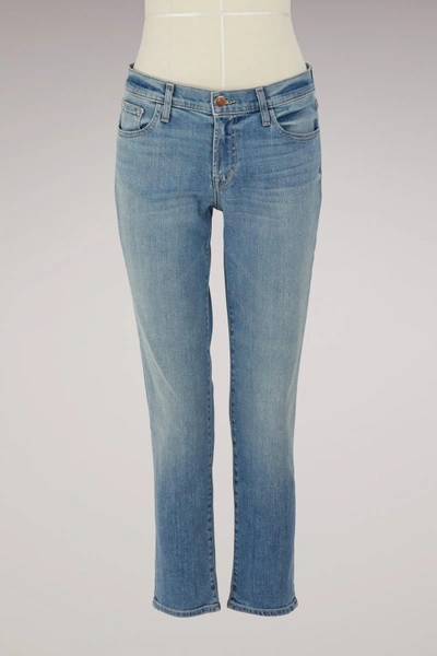 Shop J Brand Sadey Mid-rise Slim Straight Jeans In Adventure