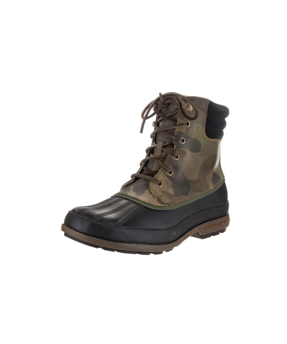 camo sperry boots