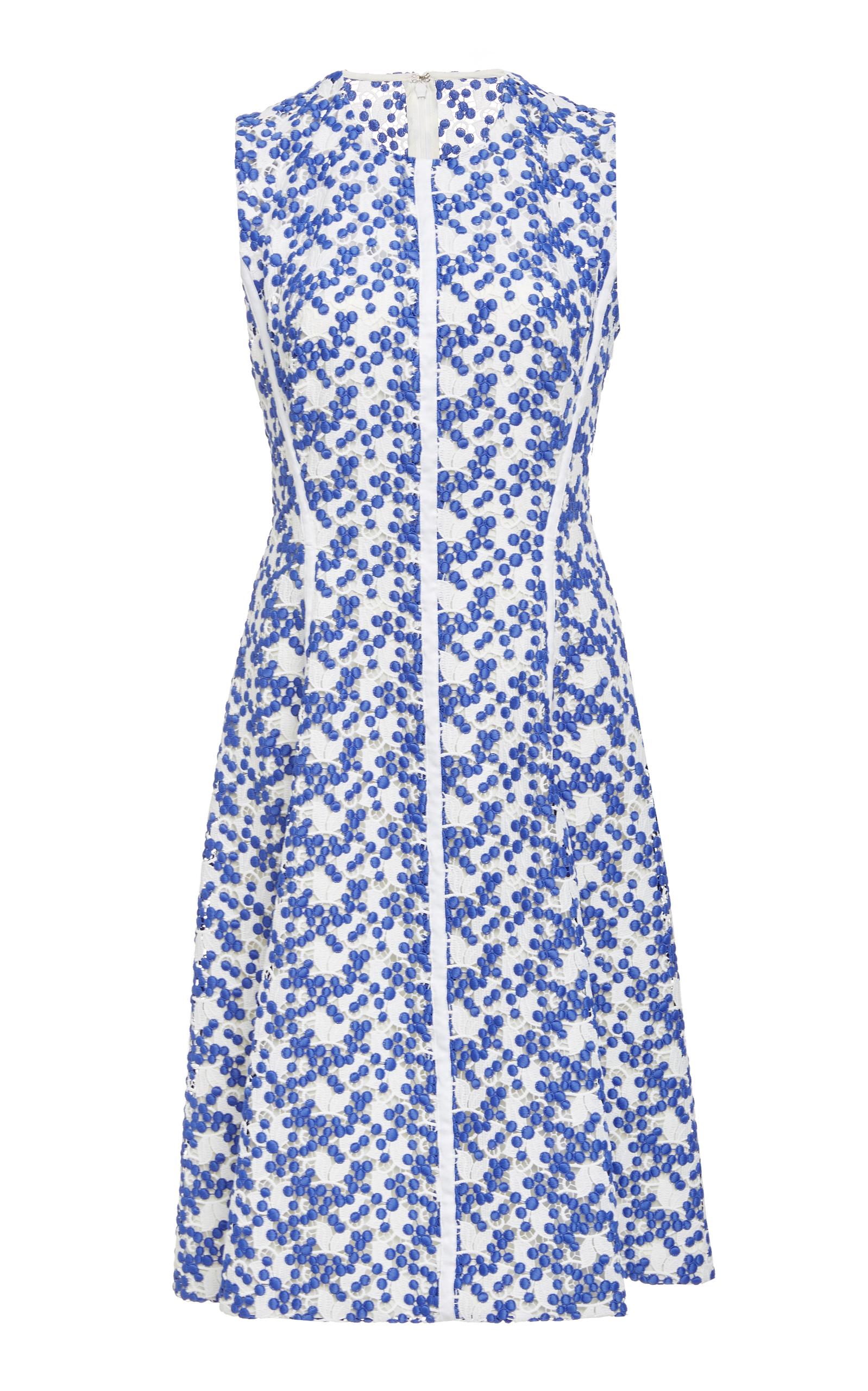 lela rose blue lace dress