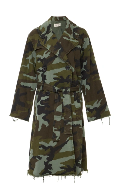 Shop Nili Lotan Farrow Coatoverdyed Camouflage Print In Multi