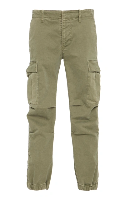 Shop Nili Lotan Cargo Stretch Twill French Military Pant In Green