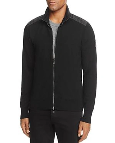 Shop Belstaff Kelby Full-zip Sweater In Black