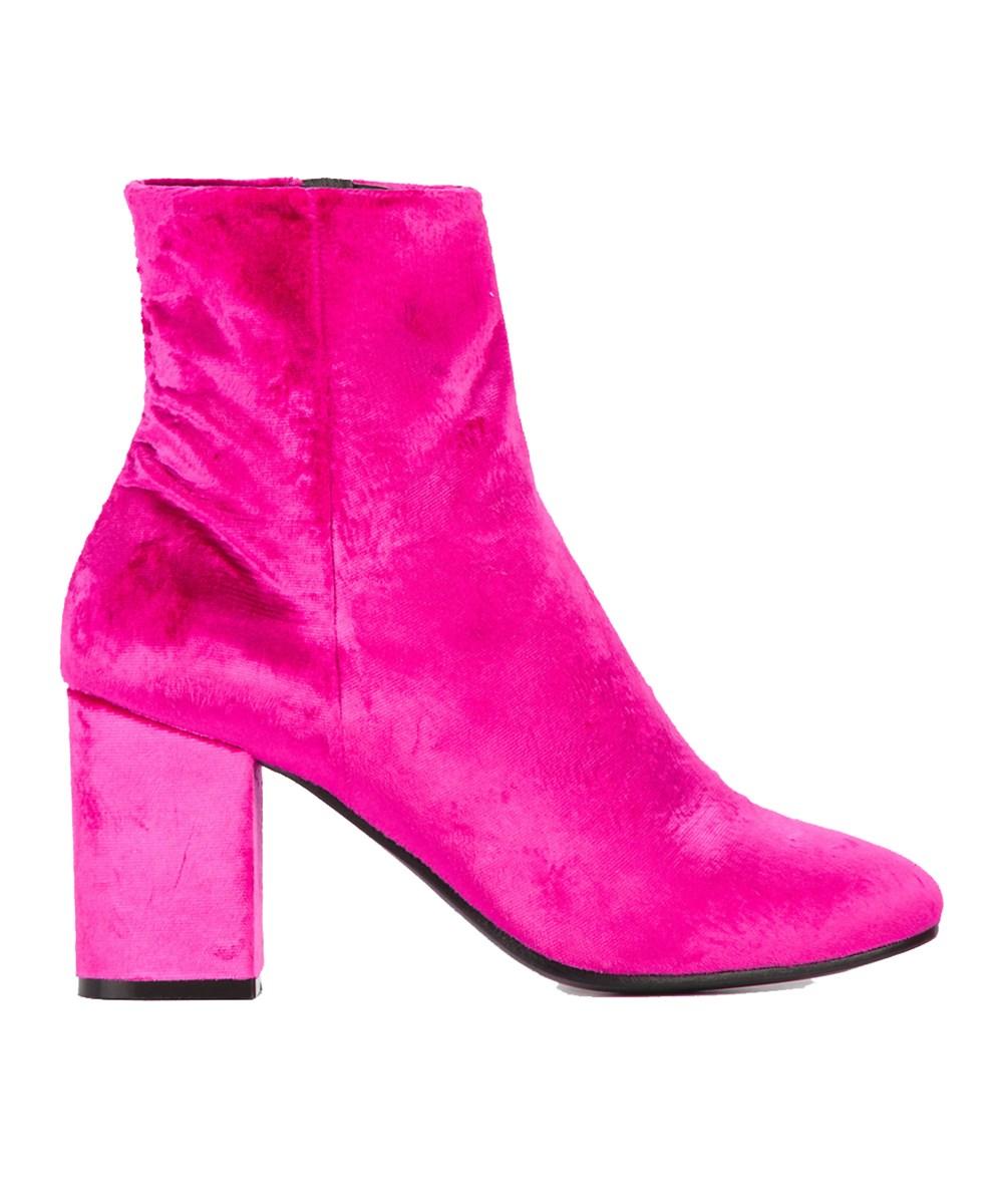 fuchsia pink ankle boots