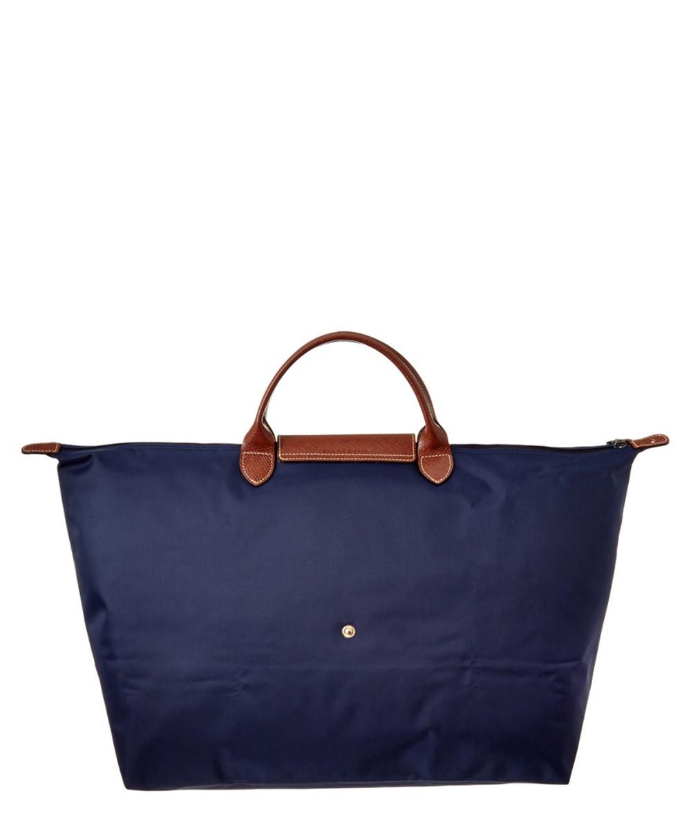 Longchamp Le Pliage Large Nylon Travel Bag In Navy | ModeSens