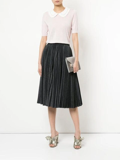 Shop Rochas Pleated Skirt