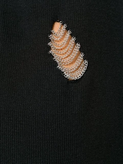 Shop Michael Michael Kors Chain-embellished Sweater - Black
