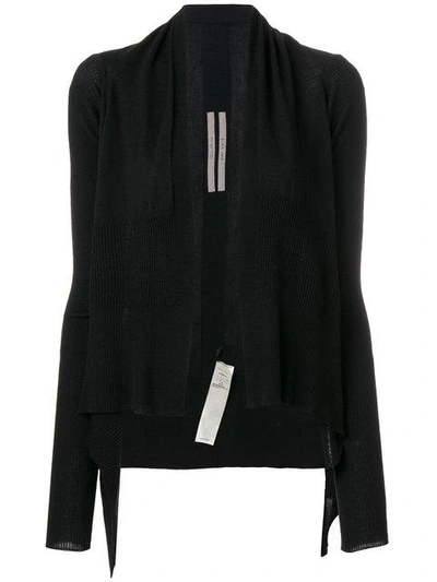 Shop Rick Owens Medium Open Front Cardigan