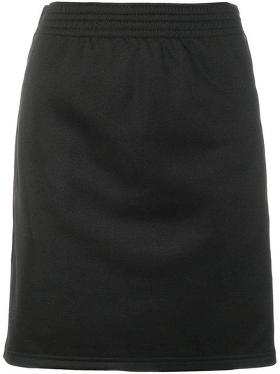 Shop Givenchy Logo Stripe Skirt - Black