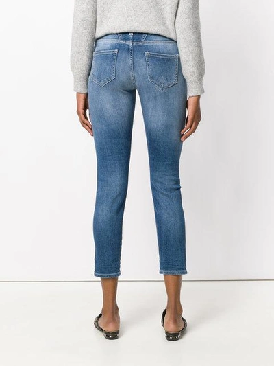 Shop Closed Slim Faded Jeans In Blue