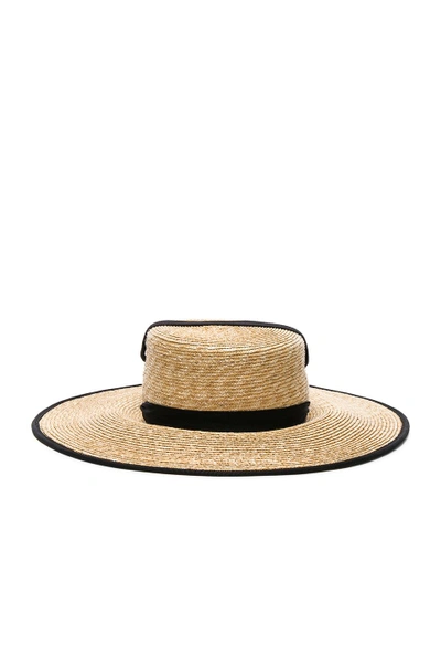 Shop Lola Hats Zorro Hat In Natural & Black