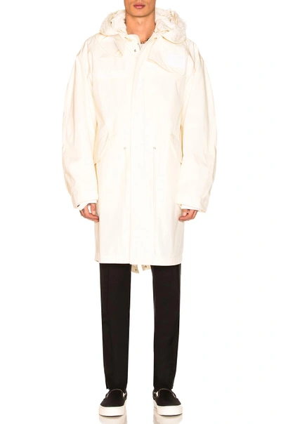 Shop Helmut Lang Re-edition Hooded Parka In White