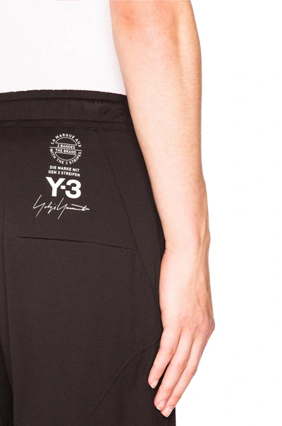 Shop Y-3 Long Johns In Black