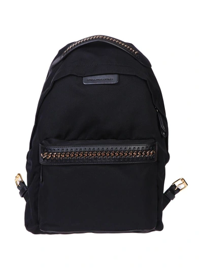 Shop Stella Mccartney Falabella Go Nylon Backpack In Black