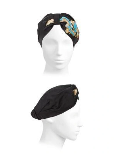 Shop Jennifer Behr Dragon Turban In Black