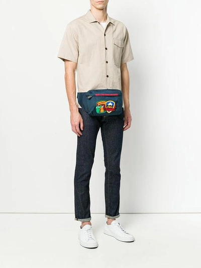 Shop Dsquared2 Patch Embroidered Belt Bag
