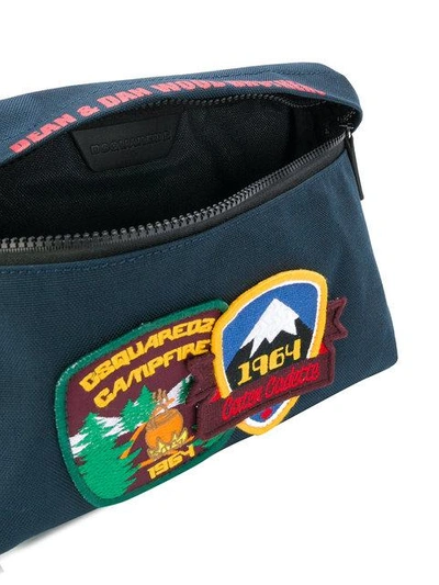 Shop Dsquared2 Patch Embroidered Belt Bag
