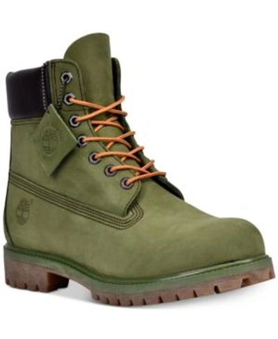 Shop Timberland Men's 6" Premium Waterproof Boots Men's Shoes In Pesto