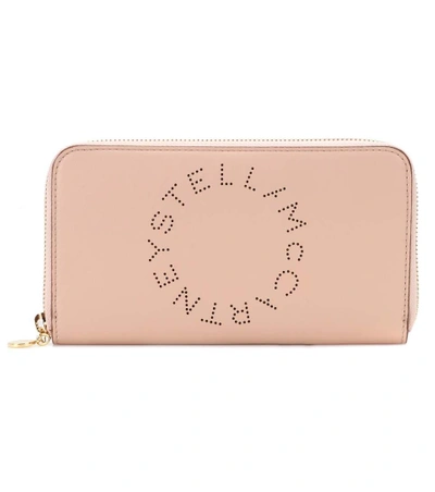 Shop Stella Mccartney Stella Logo Wallet In Pink