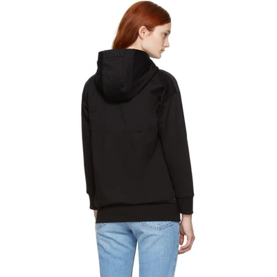 Shop Moncler Black Down Hoodie In 999 Black