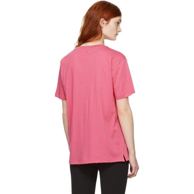 Shop Valentino Pink 'pink Is Punk' T-shirt