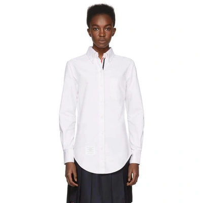 Shop Thom Browne Pink Classic Button-down Point Collar Shirt In 680 Lt Pink