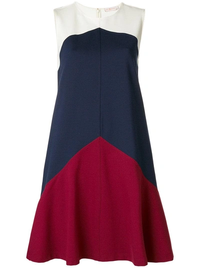 Shop Tory Burch Willa Colour-block A-line Dress