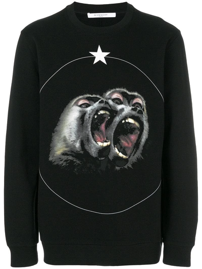 Givenchy, Shirts, Givenchy Paris Screaming Monkeymonkey Bros Fullprint  Sweatshirt